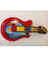 Hasbro Sesame Street Elmo Interactive Let&#39;s Rock Guitar Toddler Toy Red ... - £13.24 GBP