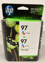 Genuine HP 97  Combo Tri-Color Ink Cartridges 2 Pack  C9349FN - Exp 04/2011 - $15.95