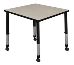 Regency TB3030PLAPCBK Kee 30 in. Square Maple Height Adjustable Mobile Classroom - £276.39 GBP