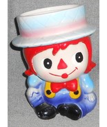 Vintage RELPO # 6667 Raggedy Ann and Andy CERAMIC HEAD VASE - $426.10 MXN