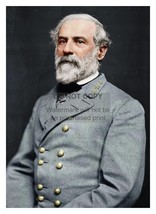 Robert E. Lee Confederate Civil War General Colorized 5X7 Photograph Reprint - £6.68 GBP