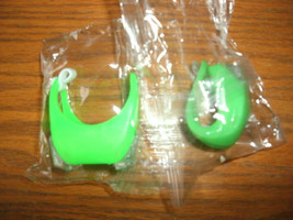 NEW Safety Lights w/ hooks, neon green, 3 settings steady on or flash - £1.99 GBP