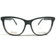 Hugo Boss Eyeglasses Frames BO0152 6TK Gray Horn Round Cat Eye 53-15-140 - £37.20 GBP