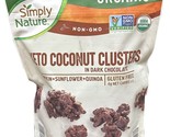Simply Nature Keto Coconut Clusters In Dark Chocolate 10 Oz Organic - $16.90