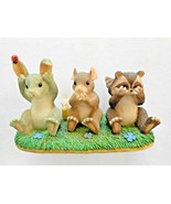 Fitz &amp; Floyd Charming Tails Hear See And Speak No Evil Rare Retired Coll... - $27.34 CAD