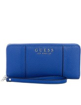 Guess Navy/Sliver Heidi Zip Around Wallet 12 Credit-Cards/FREE SHIPPING - $845.22 MXN