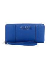 Guess Navy/Sliver Heidi Zip Around Wallet 12 Credit-Cards/FREE SHIPPING - $845.22 MXN