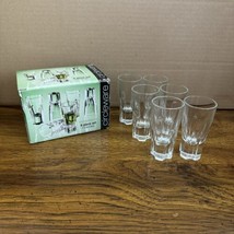 Circleware Monarch 6 Piece Set 2 oz. Shot Glasses Barware Made in Italy - $21.18