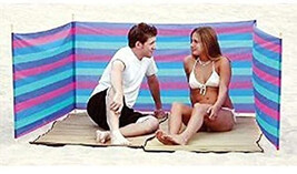 Sport Design Beach Wind Screen Including Umbrella Carry Bag Privacy Tent... - $49.49