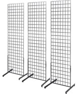 Gridwall Panel Tower with T-Base Floorstanding Display Kit, 3-Pack Black... - $2,954.47 MXN