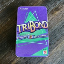 TriBond Game 100% Complete 2004 Travel Version Metal Tin 2-6 Players 12 ... - $9.13