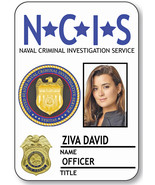 NAME BADGE HALLOWEEN COSTUME ZIVA DAVID SPECIAL AGENT NCIS SAFETY PIN BACK - $22.32 CAD