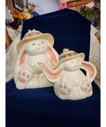 Treasure Craft Easter Bunny Cookie Jar and Teapot - $1,505.15 MXN