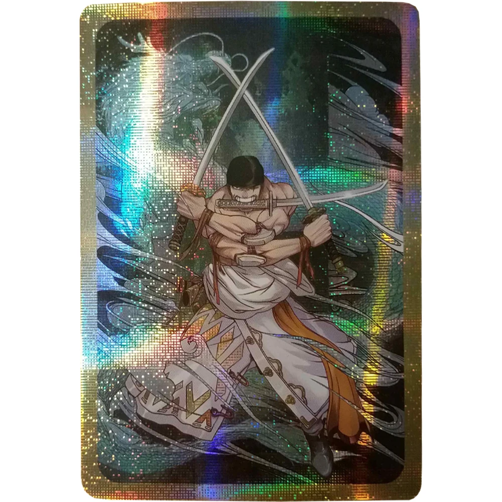 Play New Anime One Piece Flash Cards Zoro Luffy Three Brothers Rare Card Collect - £23.18 GBP