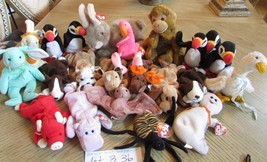 LOT OF 24  HARD TO FIND TY BEANIE BABIES  - EXC - LOT B36 - $26.97