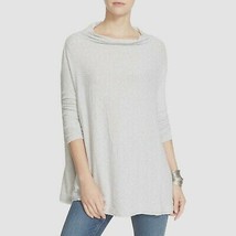 Womens Size XS Anthropologie Free People Gray Cowl Neck Love Ribbed Knit Sweater - £17.69 GBP
