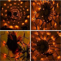 Halloween Decorations Web Lights Indoor Outdoor Party Decoration+Spider - £8.91 GBP