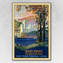 West Point New York Vintage Travel Unframed Print Wall Art - £32.53 GBP