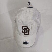Fan Favorite MLB San Diego Padres Back Strap With Buckle White Baseball Cap Hat image 14