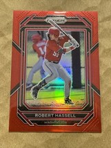 Robert Hassell 2023 Panini Prizm #48 Red Parallel 93/199 Nationals - £4.54 GBP