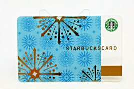 Starbucks Coffee 2006 Gift Card Snowflakes Winter Light Blue Gold Zero Balance  - £8.53 GBP
