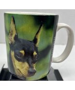 Vintage Miniature Pinscher Coffee Mug Cup Xpres Barbara Augello Design 1994 - $10.88