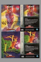 Bill Sienkiewicz Signed Marvel Masterpieces Art Card ~ Power Man &amp; Iron ... - $29.69