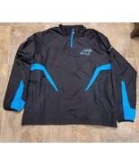 Carolina Panthers NFL  1/4 Zip On Field Pullover Jacket Windbreaker Sz XL - £23.36 GBP