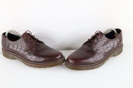Vintage Dr Martens Mens 10 Alligator Leather Oxford Platform Shoes Oxblo... - $3,468.98 MXN