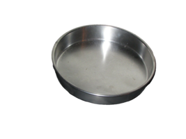 CAKE PAN metal 8 in. diameter single layer 1.5 in. deep (blk 2 outsd) - $4.00