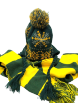 Oregon Ducks Winter Hat &amp; Scarf Set Fan Apparel Set Lot 2 Mens Womens Pom Pom - £37.19 GBP