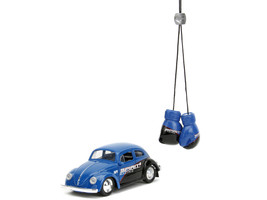 1959 Volkswagen Beetle &quot;Spirit3 Racing&quot; Blue and Black and Boxing Gloves Accesso - $26.19