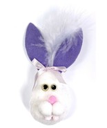 Hand Made Pompom Felt &amp; Boa Feather 4.5&quot; Brooch Pin Easter Bunny Rabbit ... - £6.15 GBP