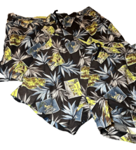 Tommy Bahama Relax Swim Trunks Mens Brown Tropical Hawaiian Mens Size XL - $28.05