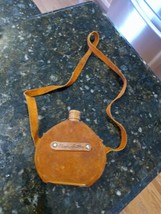 Vintage Childs Leather Canteen Gene Autry Autograph Cowboy Western INCOM... - $79.95