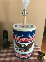 Collectible Bicentennial Gibbles chips Tin Lamp - electric - £33.57 GBP