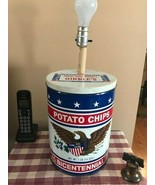 Collectible Bicentennial Gibbles chips Tin Lamp - electric - £32.91 GBP