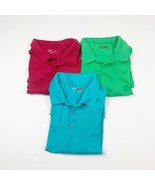 Fila Sport Mens Golf Athletic Fit Polo Shirt Red Blue Green Size L - Lot... - $190.46 MXN