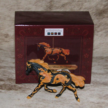 TRAIL OF PAINTED PONIES Horse Dreams Ornament~2.6&quot; Tall~Swirls Horse Por... - $24.09