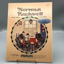 Vintage Cross Stitch Patterns, Norman Rockwell Holiday Designs, 1984 Paragon Nee - £24.74 GBP