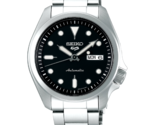 Seiko 5 Sports 40 MM Full Stainless Steel Black Dial Automatic Watch - S... - $189.05