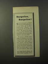 1953 Lord Calvert Whiskey Ad - Surprise, Surprise! - £14.46 GBP