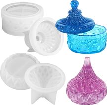 2 PCS Storage Box with Lids Jewelry Box Resin Silicone Mold Creative Sil... - $13.36
