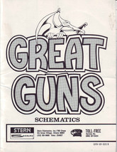 GREAT GUNS VIDEO ARCADE GAME SCHEMATICS ONLY MANUAL ORIGINAL 1983 - $19.48