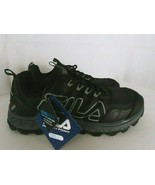 FILA Black &amp; Gray Lace Up Running Walking Athletic Shoes Size 8.5 1JM002... - $33.94