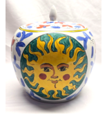 Vintage WEBI Large Ginger Jar And Lid - Flaming Rising Sun - NOT FOR FOO... - $39.98