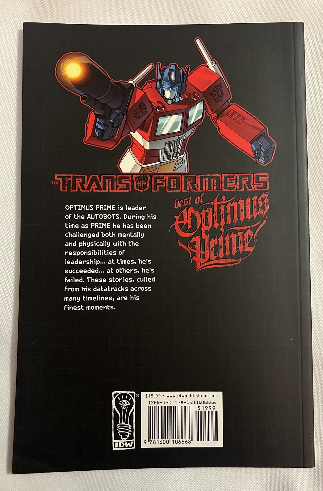 Transformers The Best of Optimus Prime (Transformers (Idw)) by Bob