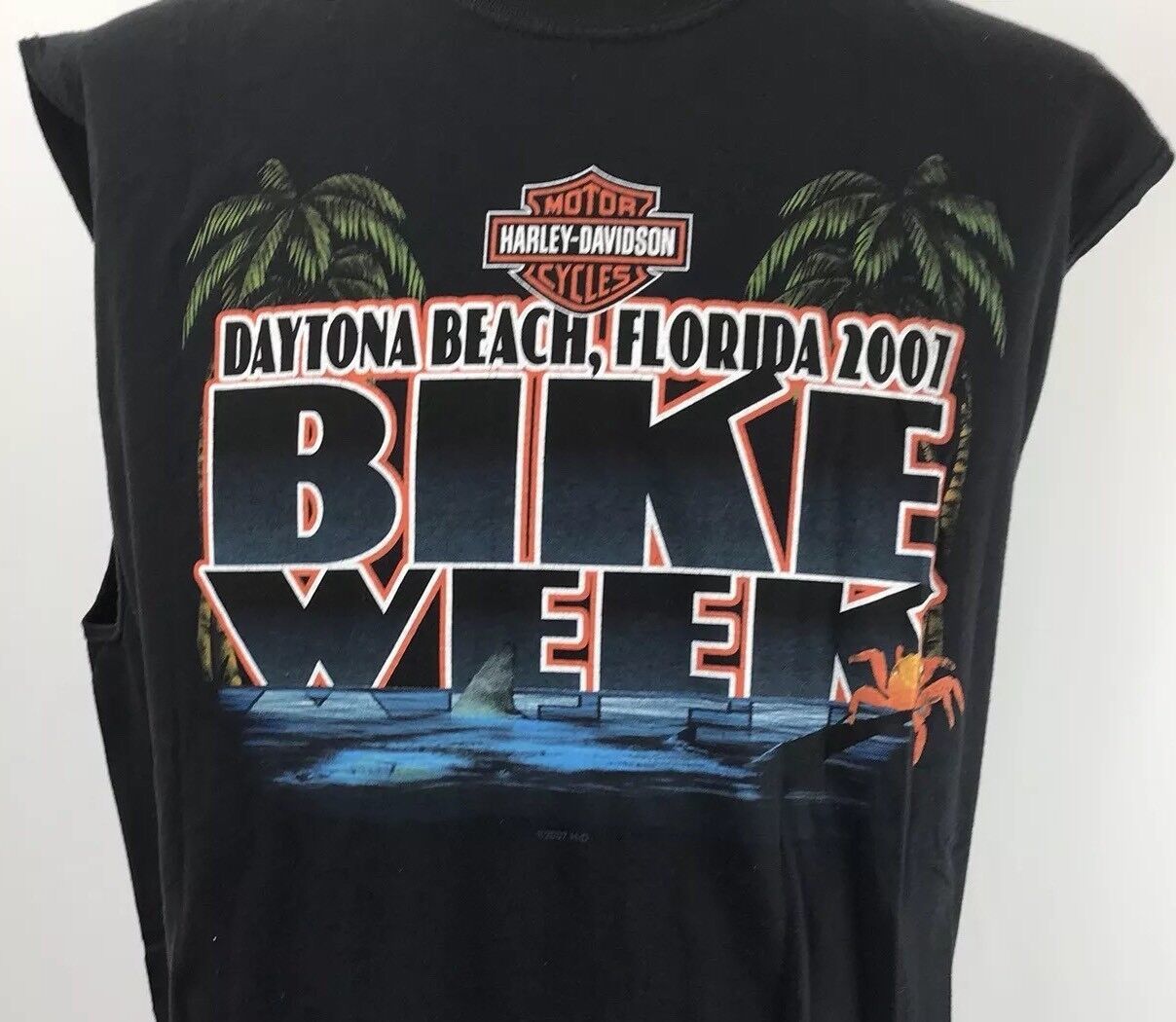 Primary image for Harley Davidson Sleeveless Shirt XL 2007 Daytona Bike Week Seminole Sanford FL