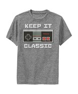 Disney Men&#39;s Nintendo NES Controller Keep Graphic T-Shirt, Charcoal Heat... - £6.09 GBP