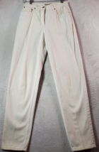 Ann Taylor Jeans Womens Size 8L White Denim 100% Cotton Straight Leg Flat Front - £15.53 GBP